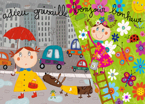 Carte autres ... Adieu grisaille bonjour bonheur
